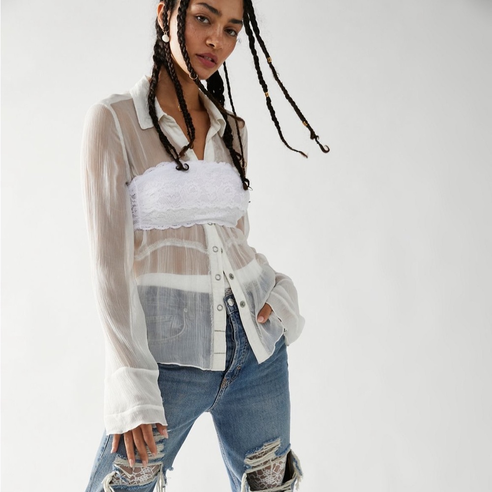 FREE PEOPLE “BE FREE SHEER TOP”